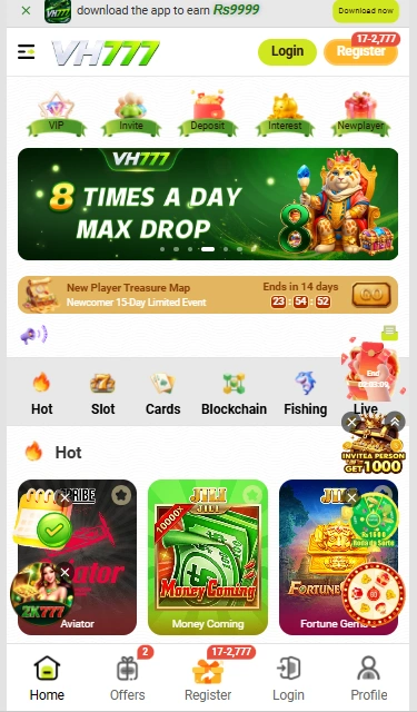 VH777 Game Interface Screenshot