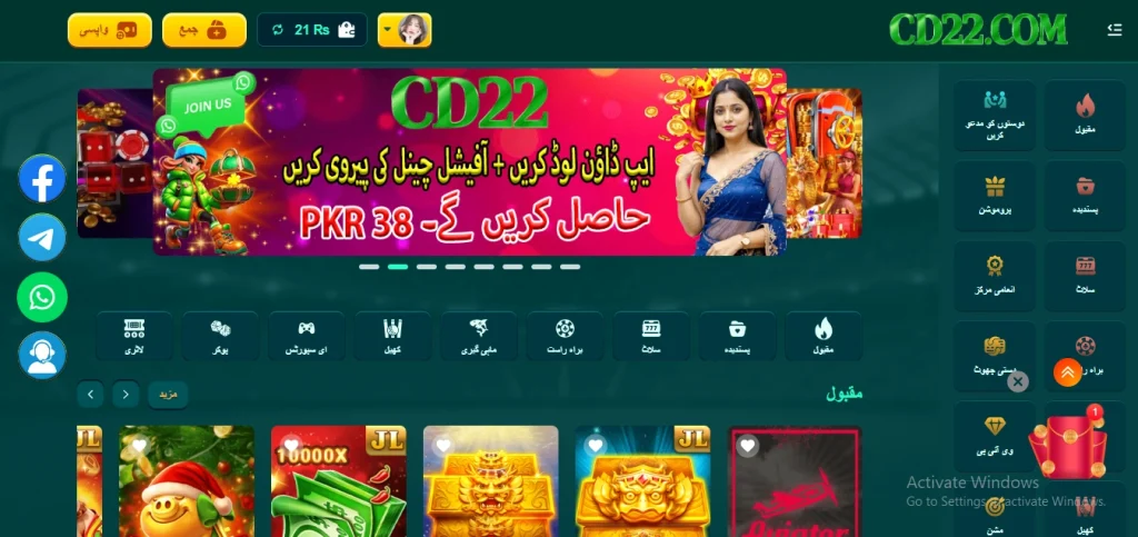 CD22 Game Interface Screenshot