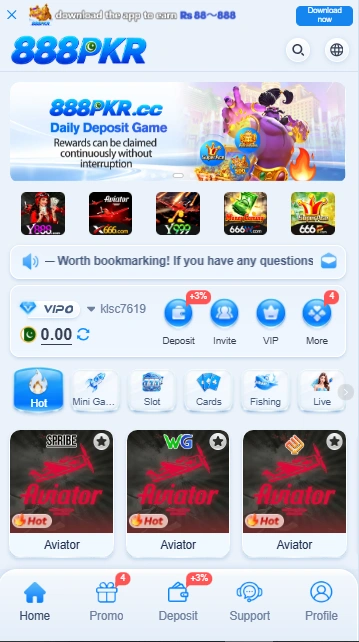 888PKR Game Interface Screenshot
