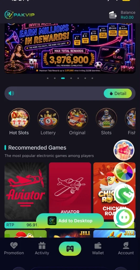 TEZPK Game Interface Screenshot